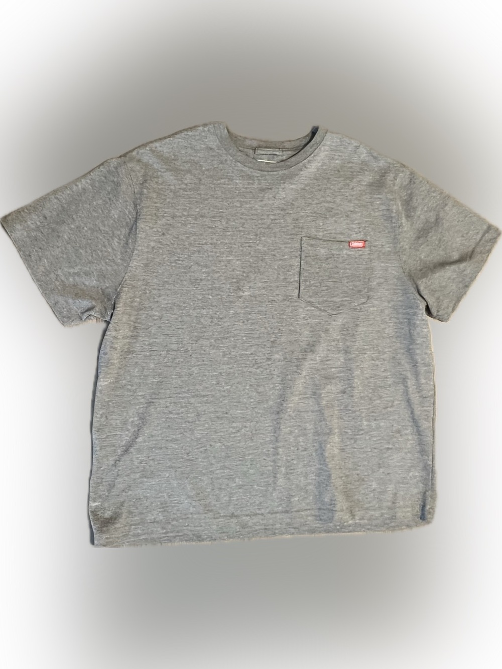 Men’s Coleman Gray Short Sleeve Pocket Tee Short Sleeve T-shirt Top Shirt Casual